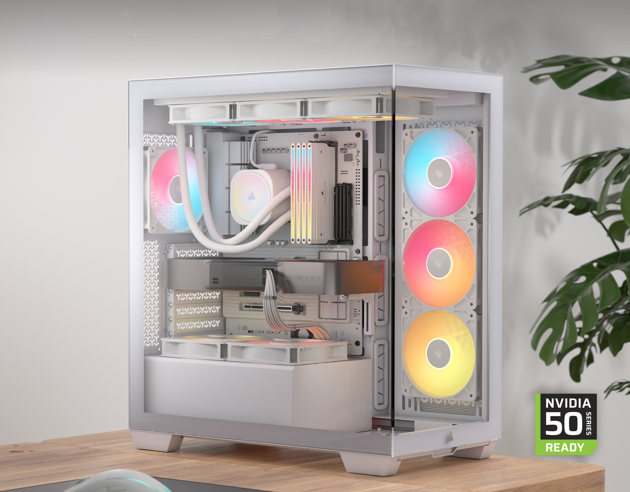 CORSAIR 3500X RS-R ARGB Mid-Tower PC Case – 3x Pre-Installed